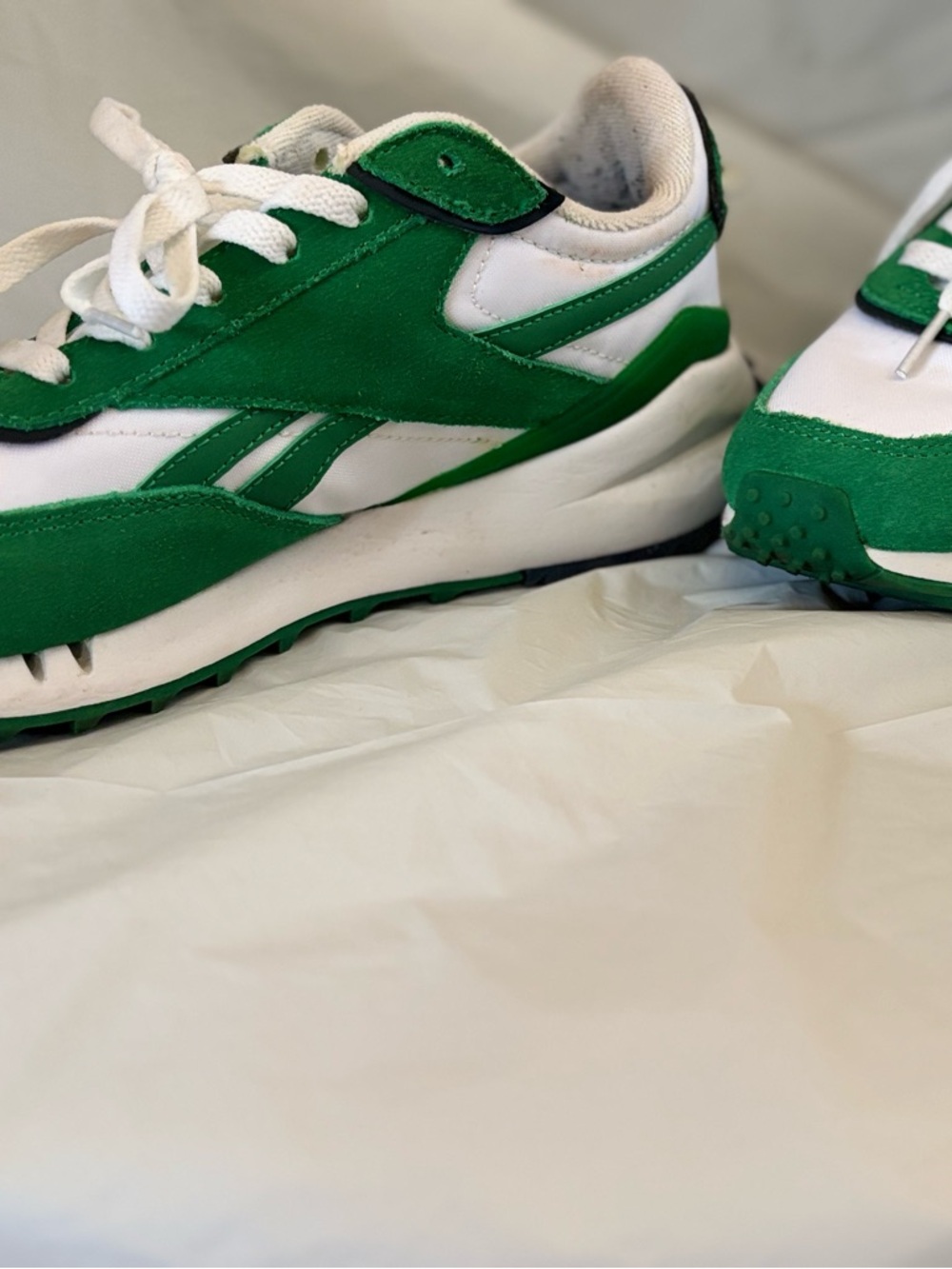 Reebok Green and White Classic Trainer Forte Sneaker - Picture 4 of 7